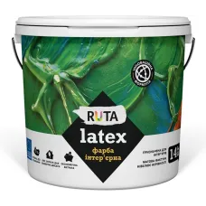 Фарба в/е інтер'єрна  біла Екстра Латекс Рута 14кг ЗІП Україна
