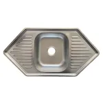 Мойка врізна 9550В Платінум декор 180х 0,8мм