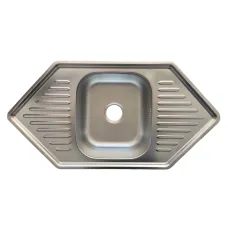 Мойка врізна 9550В Платінум декор 180х 0,8мм