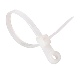 Хомут монтажний з кільцем 5х200 біла