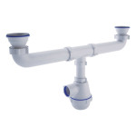 Сифон для мийки 2-х Ани-Пласт А3000