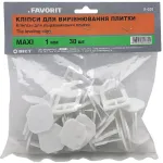 Кліпси для вирівнювання плитки Фаворіт 1,мм 30шт 11-030