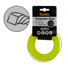 Леска для тримера кручений квадрат д2.4мм (508м/бухта) за 1м/п 179039