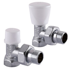 Кран для радіатора набір кут 1/2 Arco + 1/2 під ключ Arco KC012(KCM17) Іспанія