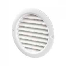 Вентиляційна решітка кругла 100мм з сіткою Домовент 14002