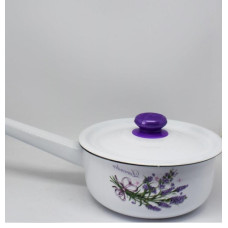 Ковш емаль 1,5л з мал. і кришкою Н-к Україна