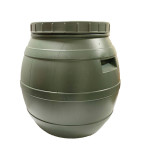 Бочка 50л пласт чорна/зелена Консенсус 159377 Україна