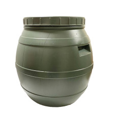 Бочка 50л пласт чорна/зелена Консенсус 159377 Україна