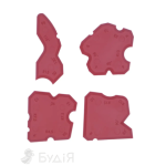 Шпатель для силікону Набір 4шт Haisser 95093