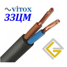 Провід ПВС 2х1,5 ГОСТ 1м/п ЗЗЦМ/Sokol чорний/білий 82007