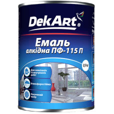 Емаль ПФ-115П жовто-коричнева 0,9 DeKart Україна