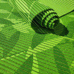 Коврик Аквамат зелені ромби. Ширина 65см 159627