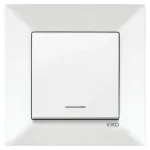 Вимикач врізний одинарний з індикат Viko Мерідіан