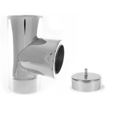 Трійник нерж д100 Вентустрій 29214