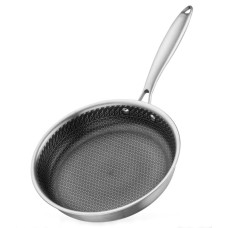 Сковорода нерж. T9090-22 24см б/кришки 152519