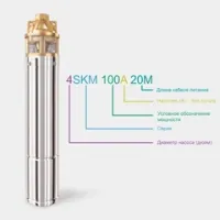 Насос глибин. вихрьовий 4SKM100A-10M Zegor 27545
