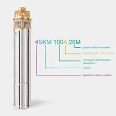 Насос глибин. вихрьовий 4SKM100A-10M Zegor 27545