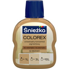 Колорекс №62 Бежевий 100мл 19147 Снєжка Польща