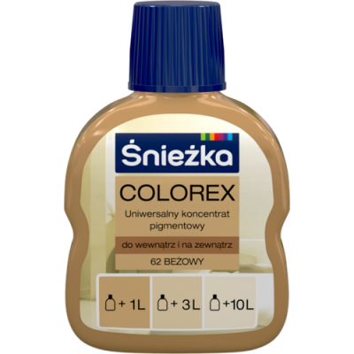Колорекс №62 Бежевий 100мл 19147 Снєжка Польща