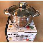 Каструля нерж А+ 2165 2,1л