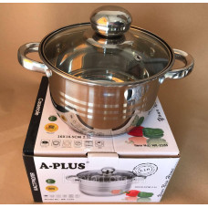 Каструля нерж А+ 2165 2,1л