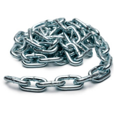 Ланцюг металевий оцинк д.4мм 19х16, 1м-п 44030