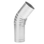 Коліно гофра оцинк нижнє д100 27160 Україна