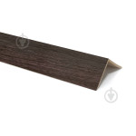 Кут захисний пластиковий декоративний 20х20 венге (150) 2,7м.