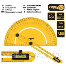 Транспортир 0-180 l=250мм Vorel 33821 Україна
