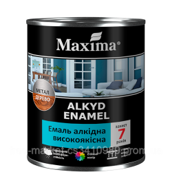 Емаль алкідна високоякісна горіхова Maxima 2.3 кг 33984 Україна