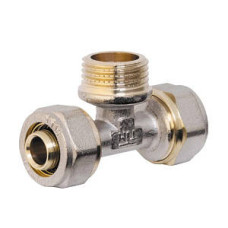 Трійник металопл 20х3/4х20 зовн Сілумін