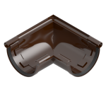 Поворот ринви внутр коричневий 8017