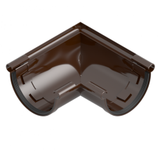 Поворот ринви внутр коричневий 8017