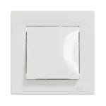 Вимикач врізний одинарний Scneider Asfora білий 87658