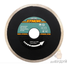 Диск алмазний 125мм Sthor Суцільний по камені, бетоні, кераміці 391127 Польща