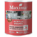 Емаль акрилова швидковисихаюча біла 2.3л 33270 Maxima Україна