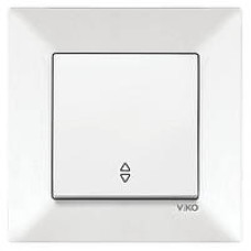 Вимикач врізний одинарний Viko Meridian прохідний