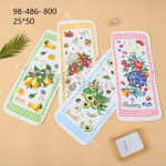 Рушник мікрофібра 25х50 Квіти Україна