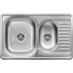 Мойка врізна 7850D Платінум нерж. сатін  0,8мм 10680