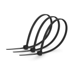 Хомут монтажний затягуючий 3,6х300мм білі/чорні