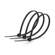 Хомут монтажний затягуючий 3,6х300мм білі/чорні