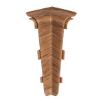 Кут внутр до плінтуса з коробом дуб темний