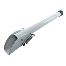 Упор дверний 250мм білий/корич