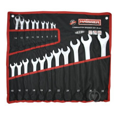 Набір ключів Haisser 20шт в чохлі 6-19,21,22,24,27,30,32мм 390434