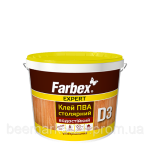 Клей ПВА D3 столярний 1кг Фарбекс 390331
