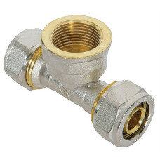 Трійник металопл 16х1/2х16 внутр