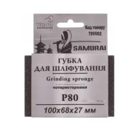 Губка шліфувальна 4гранул.поверх Virok  P80 35195