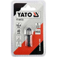 Зенкер конічний Yato д10,4ммх40мм 5 пругів 1/4 YT-44723 98029