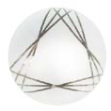 Світильник скло-метал E27 60W 150х100мм 36-58-13/14 68647