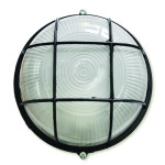 Світильник скло-метал чорний E27 60/75W 175х90мм IP54  36-93-31/34 68111